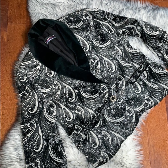Stunning Vintage Velvet Paisley Blazer - Picture 1 of 6
